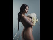 Monika Fox Naked With Flowers Behind A Veil 15/16