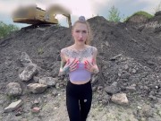 Worker fucked her on a construction site 1/16