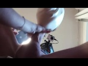 Naked milf with pantyhose and heels gives a blowjob with swallowing 13/16