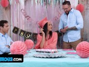 Graduation Surprise - Stepdaughter Takes on Three Huge Taboo Dicks at Once 2/16