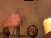 AFRICAN MAN WANKING AND MOANING LOUDLY WHILE STROKING HIS COCK 12/16