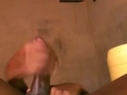 AFRICAN MAN WANKING AND MOANING LOUDLY WHILE STROKING HIS COCK 13/16