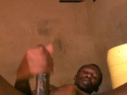 AFRICAN MAN WANKING AND MOANING LOUDLY WHILE STROKING HIS COCK 8/16