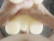 Destroying my Sex Toy with 2 holes again! 7/16