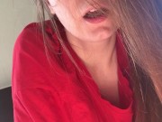 POV homemade deep blowjob - vertical video - Lovessie Mur 16/16