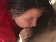POV homemade deep blowjob - vertical video - Lovessie Mur 7/16