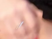 BBW Goth Girl Rubs Wet Pussy and Cums 13/16