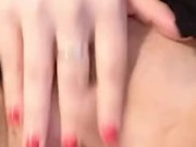 BBW Goth Girl Rubs Wet Pussy and Cums 2/16