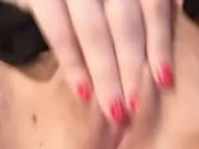 BBW Goth Girl Rubs Wet Pussy and Cums 8/16