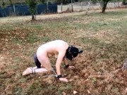 VOST engl - Animalisation 4 dans le jardin pour cette femelle inférieure nue. 12/16