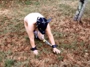 VOST engl - Animalisation 4 dans le jardin pour cette femelle inférieure nue. 16/16