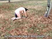 VOST engl - Animalisation 4 dans le jardin pour cette femelle inférieure nue. 3/16