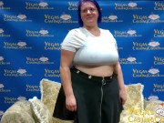 Misty Mae-BBW Ass Fucked Deep-POV First Porn-Doggy-Solo-Bound Orgasm 2/16