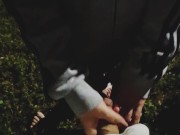 Nighttime Sucking Cock in Nature 2/16