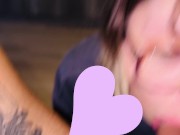 quiet nerdy girls give the best head / deepthroat, ball licking, gagging, sloppy mouth fuck. Part: 1 16/16