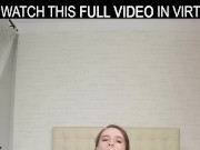 Solo redhead Isabella Both is moaning while experiencing an orgasm,in VR. 7/16