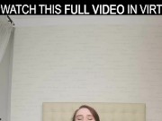 Solo redhead Isabella Both is moaning while experiencing an orgasm,in VR. 8/16