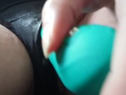 soaked panties, had to fuck my creamy pussy 15/16