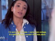 Lesbea Blonde estate agent makes college girl an offer she can't refuse 1/16