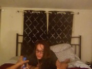 I gag and deepthroat cock and then get on my hands and knees and get my pussy pounded Latino Thug 5/16