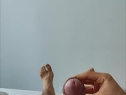 POV muscle colombian with big dick masturbates until drop a lot of cum 8/16