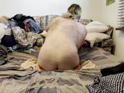 Chubby bear has fun with his dildos 12/16