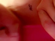 SQUIRTING IN THE BATHTUB WHILE SUCKING MY HUGE DILDO 9/16