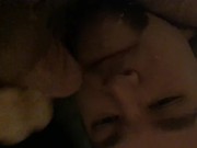 dirty talking spit on my own face, fingering my hole 2/16