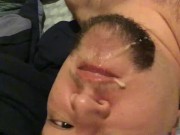 dirty talking spit on my own face, fingering my hole 3/16