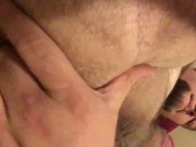 dirty talking spit on my own face, fingering my hole 7/16