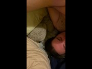 quick solo cumshot on face 15/16