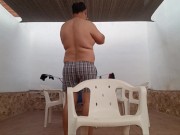 Paja mañanera al aire libre