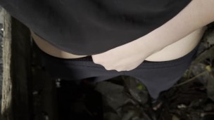 Dirty Female Masturbation in Public Place - IkaSmokS