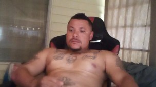 Hot Latino Thug Fucking Pocket Pussy and Cumming On Himself