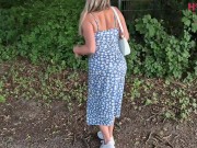 Cumming hard in public with remote controlled vibrator OLY 2 inside me 6/16