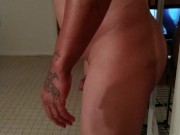 Guy Rides and Gets Fucked Hard By Huge Massive Dildo and Then Sword Fights With Dildo 14/16