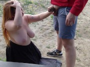 He took me to the field and fucked me hard in the throat and then hard in the ass 4/16