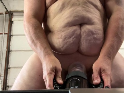 Mechanic fucking the new sex toy at work double cum