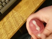 Busting a nut to destress from work 8/16