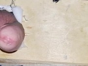 Sissy Emma has quick hands free milking on new fuck machine bench 10/16