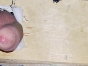 Sissy Emma has quick hands free milking on new fuck machine bench 2/16