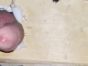 Sissy Emma has quick hands free milking on new fuck machine bench 8/16