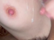 18 year old redhead European gives crazy deepthroat and gets fucked to orgasm 16/16