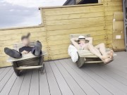 She came up to the rooftop... didn’t expect this 😈 Full video on profile