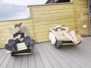 She looked down at the street while stroking me 😮‍💨 Full video on profile 4/16