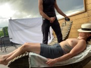 She was shaking with excitement while touching me 💦 Full video on profile