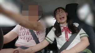 お目目ぱっちり!ちっちゃくて可愛い!147cm関西のミニギャルちゃん in tokyo⑦運転中もおちんちん離してくれなくて可愛い！にゅるにゅる手コキに停車する度ジュポジュポフェラ