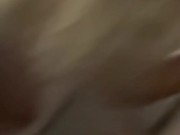 She gives me a blowjob, I fuck her missionary until I cum inside her 4/16