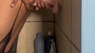 using my dildo in my shower ;)