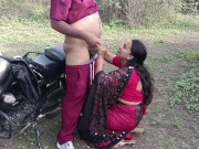 Desi indian Marathi kavita bhabhi doggy style position fuck in jungle 4/16